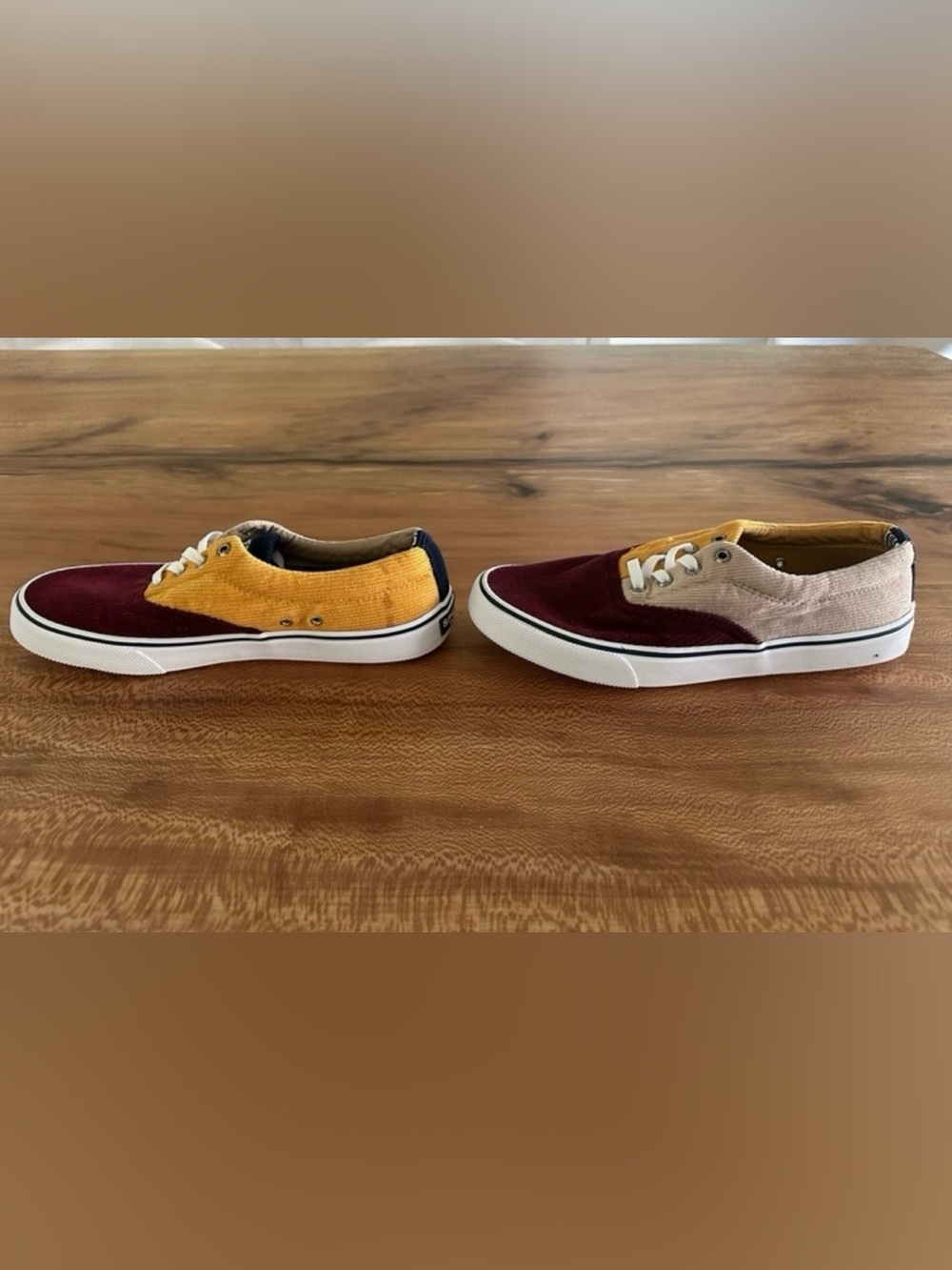 Sperry Top-Sider Striper I| CVO Corduroy Colorblock Sneaker  "Khaki Multi" | S:9 - Picture 5 of 14